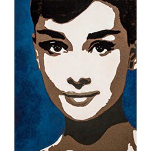 Lady with a brush_Minimal fresco by Fabrizio Ruggiero