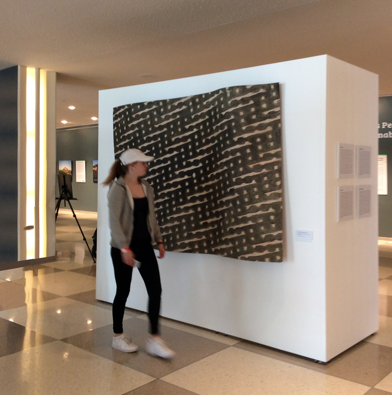 Analytical fresco grid painting by Fabrizio Ruggiero