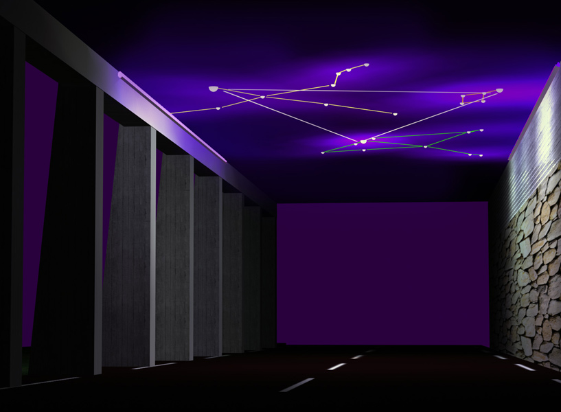 Boschi ad arte 2006/7 installation tunnel exterior