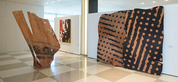 Installation view at United Nations Headquarters