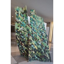 Nature  Wound
Wood, cane mat, mortar, pigments.
cm. 200 x 160 x 20.
