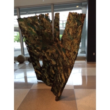 Nature    Wound
Wood, cane mat, mortar, pigments.
cm. 200 x 160 x 20.
