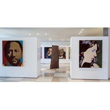 Okot p-Bitek (Uganda);
 Fatemeh Motamed-Arya (Iran);
 Wole Soyinka (Nigeria);
 Joan Baez (USA)

Fresco with mortar, pigments 
on wooden panel.
Cm. 160 x 130 x 5 each.

Elusive   Harmony
Mortar and pigments on wood
cm. 200 x 160 x 30
