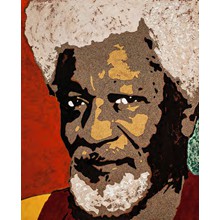 Wole Soyinka (Nigeria)

Fresco with mortar, pigments 
on wooden panel.
Cm. 160 x 130 x 5 

This great man of letters is the first African to be awarded the Nobel Prize for Literature in 1986. Aside from his dramas and novels, marked by great scope and richness of words, his prodigious work includes poignant poetry, autobiographies, literary criticism and essays.

He was educated at Government College in Ibadan and the University of Leeds. He later worked at the Royal Court Theater in London and wrote plays that were produced in both the UK and Nigeria. His best-known works draw heavily on the mythology of his own Yoruba heritage while his satiric style conveys the evils that are inherent in the exercise of power. 
				
During the Nigerian civil war, after appealing for a cease-fire, he was held for almost two years as a political prisoner.  In 1994, he was appointed UNESCO Goodwill Ambassador (for the promotion of African culture, human rights, and freedom of expression). But a month later, he was forced to flee across the border to Benin and into exile. In 1997, the military regime of General Abacha proclaimed his death sentence “in absentia.”

He prophetically warned against the UK and Nigeria allowing religious authorities to preach apocalyptic violence and proselytize extremism. He remains a famed activist leader of African civil society, and a courageous proponent of democracy.

