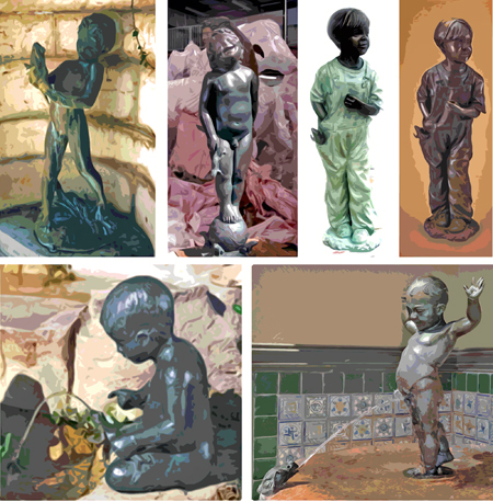 Boy with Frog motif, 19th century fountain