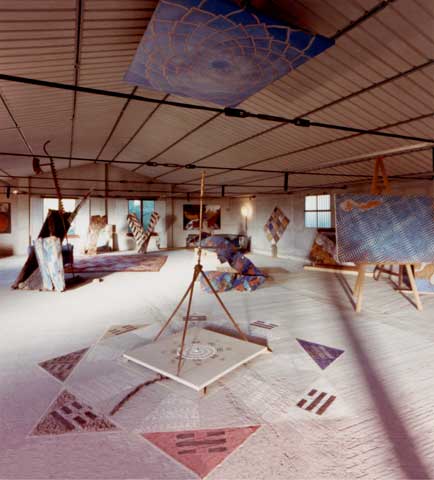 Fabrizio Ruggiero's studio is located up in the hills surrounding Anghiari, in Tuscany, Italy. 