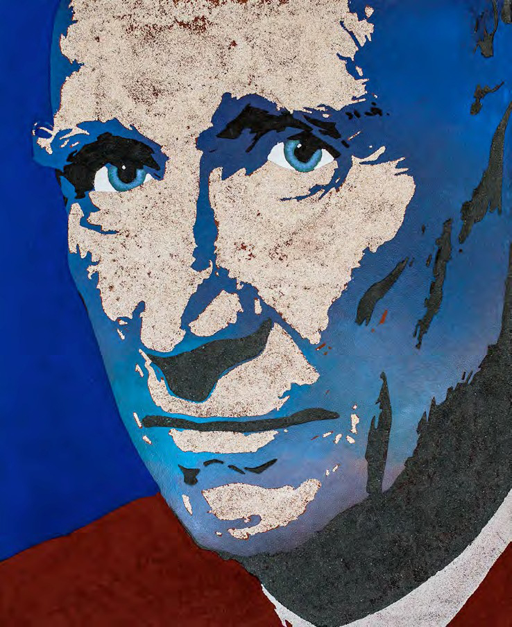 Sebastião Salgado, fresco portrait by Fabrizio Ruggiero — 