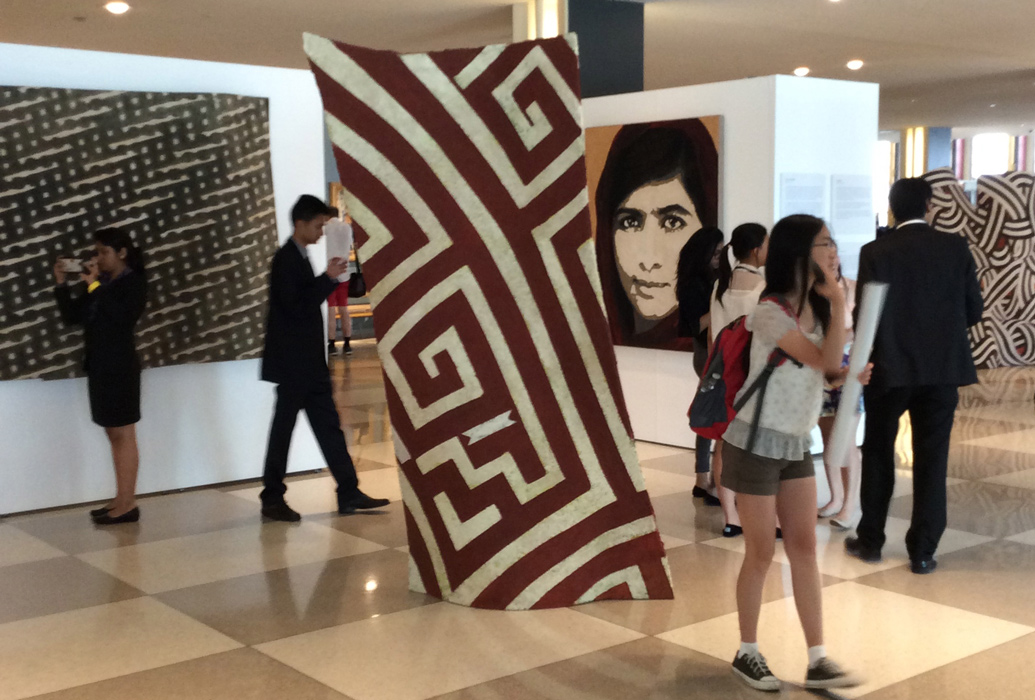 Sculpture installation by Fabrizio Ruggiero