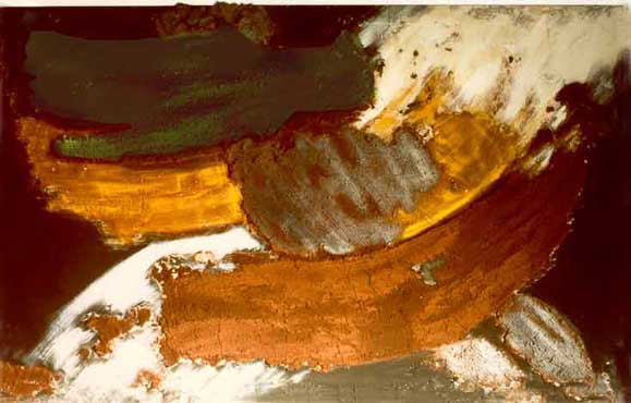 Fresco painting process detail by Fabrizio Ruggiero