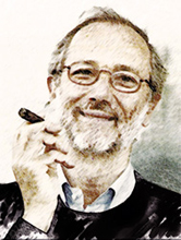 Renzo Piano nel ritratto  dipinto da Fabrizio Ruggiero
