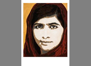 Malala Yousafzai (Pakistan)

Print   cm. 38 x 31.
Paper  cm 48 x 33.
Edition 10 + 2 artist proof.
For sale from n. 03 to 10

Print on  AQUARELLE ARCHES
paper Grain Torchon
310 gsm. 100% cotton. Acid - free

Euro. 250,00.     Shipping included

She is the youngest Nobel Peace Prize laureate in history, having received it at only 16 years old in 2013. As soon as she could write at 11 years old, she started an anonymous blog expressing her preoccupation about the Taliban’s increasing control of her native Swat valley, where they prevented girls from going to school. Her popular activism brought a death warrant against her that ended in an attempt on her life.  She was severely wounded but miraculously survived only to return to activism with increased determination. 

She spoke at the UN headquarters in 2013 and called for worldwide access to education and TIME magazine featured her as one of “The 100 Most Influencial People in the World.” U.N. Secretary-General Ban Ki-moon described the global inspiration that Malala symbolized as a brave and gentle advocate of peace who through the simple act of going to school became a global teacher.”

