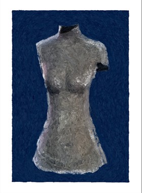 FEMALE TORSO 05 
Print   cm. 66x46.
Paper  cm 76x56.
Edition 10 + 2 artist proof.
For sale from n. 03 to 10

Print on  AQUARELLE ARCHES
paper Grain Torchon
310 gsm. 100% cotton. Acid - free
Euro. 500,00.     Shipping included.