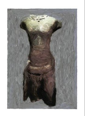 FEMALE TORSO 08
Print   cm. 66x46.
Paper  cm 76x56.
Edition 10 + 2 artist proof.
For sale from n. 03 to 10

Print on  AQUARELLE ARCHES
paper Grain Torchon
310 gsm. 100% cotton. Acid - free
Euro. 500,00.     Shipping included.